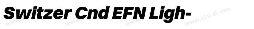 Switzer Cnd EFN Ligh字体转换